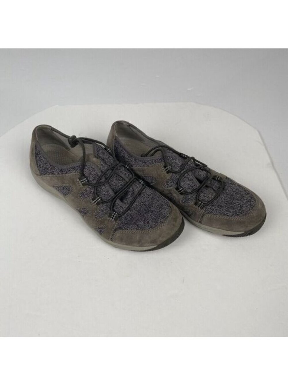 Dansko Women's Holland Suede Bungee Charcoal Grey Shoes, Size 39 US Size 8-8.5 - Picture 6 of 14